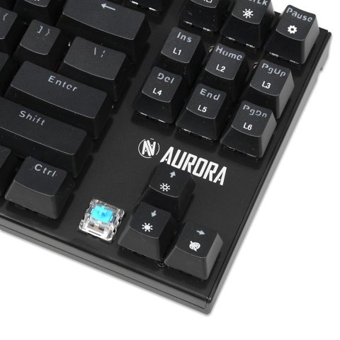KLAWIATURA I-BOX AURORA K-2R RGB, MECHANICZNA, BLUE SWITCH, GAMING (WYPRZEDAŻ) KLAWIATURA I-BOX AURORA K-2R RGB, MECHANICZNA, BLUE SWITCH, GAMING (WYPRZEDAŻ)
