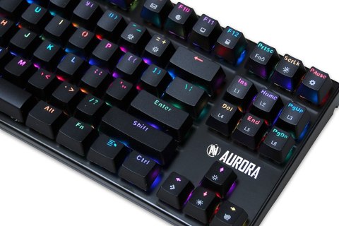 KLAWIATURA I-BOX AURORA K-2R RGB, MECHANICZNA, BLUE SWITCH, GAMING (WYPRZEDAŻ) KLAWIATURA I-BOX AURORA K-2R RGB, MECHANICZNA, BLUE SWITCH, GAMING (WYPRZEDAŻ)