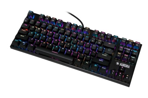 KLAWIATURA I-BOX AURORA K-2R RGB, MECHANICZNA, BLUE SWITCH, GAMING (WYPRZEDAŻ) KLAWIATURA I-BOX AURORA K-2R RGB, MECHANICZNA, BLUE SWITCH, GAMING (WYPRZEDAŻ)