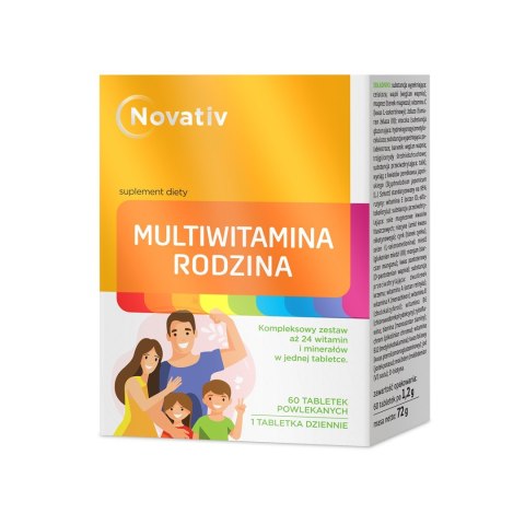 Novativ Multiwitamina Rodzina 60tabl. Novativ Multiwitamina Rodzina 60tabl.