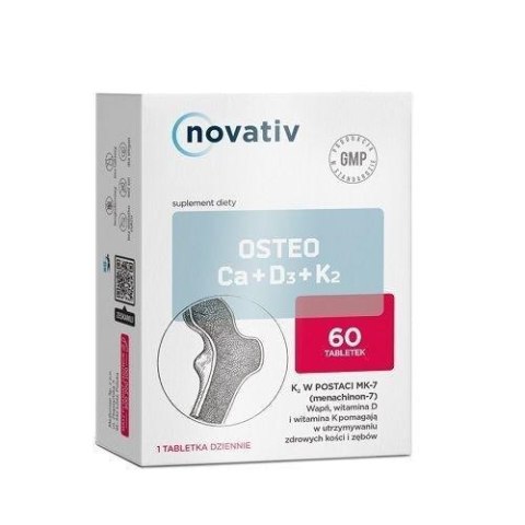 Novativ Osteo Ca+D3+K2 60 tabletek