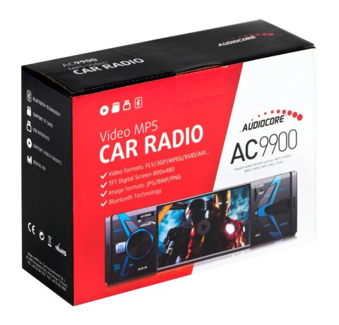 Radioodtwarzacz samochodowe AUDIOCORE AC9900 (USB, USB + AUX, USB + AUX + karty SD) Radioodtwarzacz samochodowe AUDIOCORE AC9900 (USB, USB + AUX, USB + AUX + karty SD)