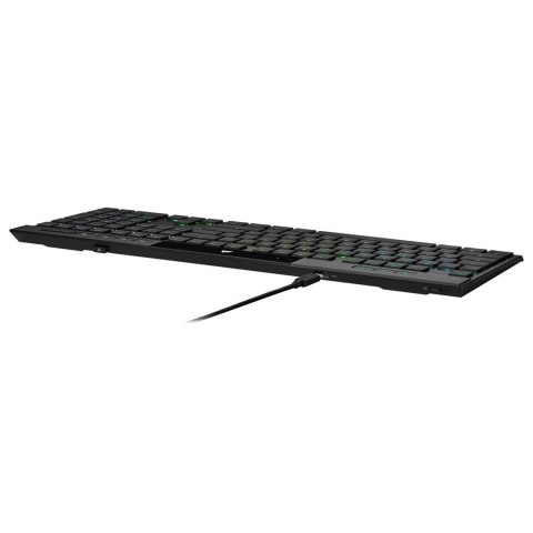 Corsair K100 RGB AIR Bezprzewodowa ultracienka mechaniczna klawiatura do gier, Cherry ULP Tactile - czarna, Wielka Brytania Corsair K100 RGB AIR Bezprzewodowa ultracienka mechaniczna klawiatura do gier, Cherry ULP Tactile - czarna, Wielka Brytania