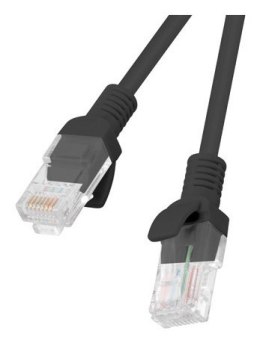 PATCHCORD KAT.5E UTP 0.5M CZARNY FLUKE PASSED LANBERG 10-PACK