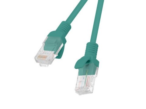 PATCHCORD KAT.5E UTP 0.5M ZIELONY FLUKE PASSED LANBERG 10-PACK