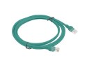 PATCHCORD KAT.5E UTP 2M ZIELONY FLUKE PASSED LANBERG 10-PACK