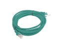 PATCHCORD KAT.5E UTP 3M ZIELONY FLUKE PASSED LANBERG 10-PACK