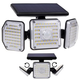 MACLEAN SOLARNA LAMPA LED Z CZUJNIKIEM RUCHU IP65 4W 3 TRYBY PRACY MCE615