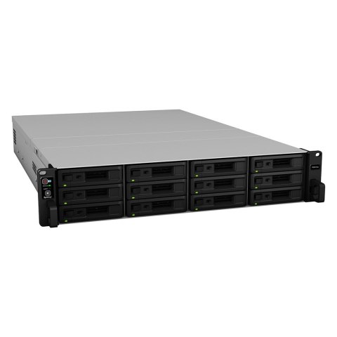 NAS Synology RS3618xs; 2U RACK; 12x (3.5" SATA HDD/2.5" SATA HDD); Intel Xeon D-1521; 8 GB DDR4 ECC UDIMM (max. 64GB), 4x 1GbE R NAS Synology RS3618xs; 2U RACK; 12x (3.5" SATA HDD/2.5" SATA HDD); Intel Xeon D-1521; 8 GB DDR4 ECC UDIMM (max. 64GB), 4x 1GbE R