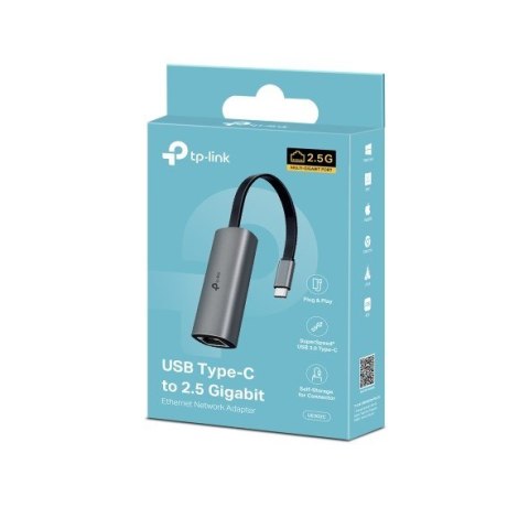 Karta sieciowa TP-LINK UE302C USB Type-C to 2.5 Gigabit Ethernet Network Adapter Karta sieciowa TP-LINK UE302C USB Type-C to 2.5 Gigabit Ethernet Network Adapter