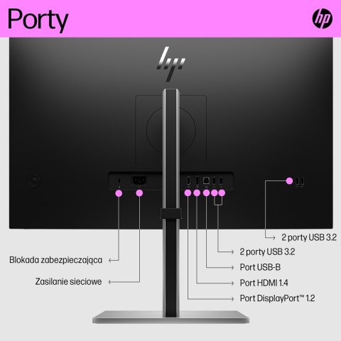 MONITOR HP LED 27" E27q G5 (6N6F2AA) (WYPRZEDAŻ) MONITOR HP LED 27" E27q G5 (6N6F2AA) (WYPRZEDAŻ)