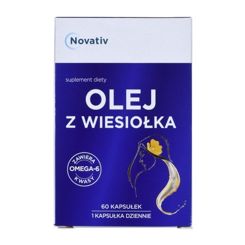 Novativ Olej z wiesiołka 60 kapsułek Novativ Olej z wiesiołka 60 kapsułek
