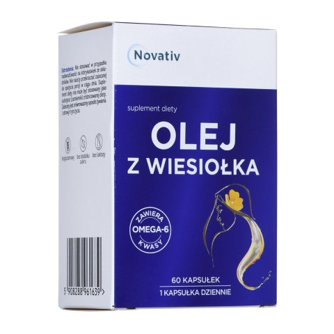 Novativ Olej z wiesiołka 60 kapsułek Novativ Olej z wiesiołka 60 kapsułek
