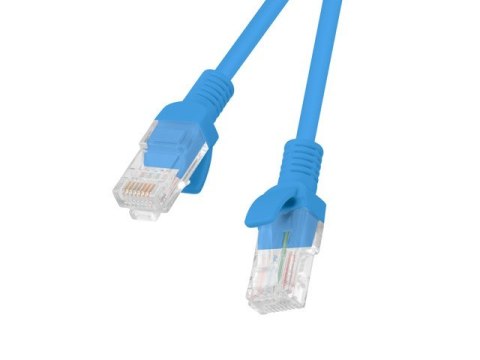 PATCHCORD KAT.6 UTP 0.5M NIEBIESKI FLUKE PASSED LANBERG 10-PACK