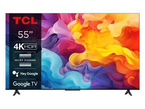Telewizor TCL 55V6B 55" LED 4K Google TV HDMI 2.1 Czarny (WYPRZEDAŻ) Telewizor TCL 55V6B 55" LED 4K Google TV HDMI 2.1 Czarny (WYPRZEDAŻ)
