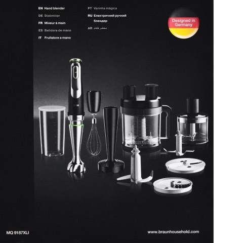 Blender ręczny BRAUN MQ 9187XLI (WYPRZEDAŻ) Blender ręczny BRAUN MQ 9187XLI (WYPRZEDAŻ)