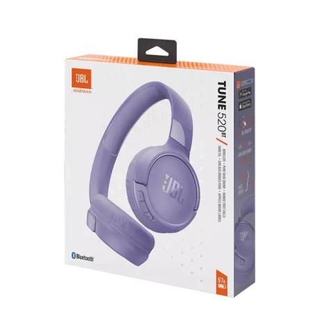 Słuchawki JBL TUNE 520 BT (purple, bezprzewodowe, nauszne) (WYPRZEDAŻ) Słuchawki JBL TUNE 520 BT (purple, bezprzewodowe, nauszne) (WYPRZEDAŻ)