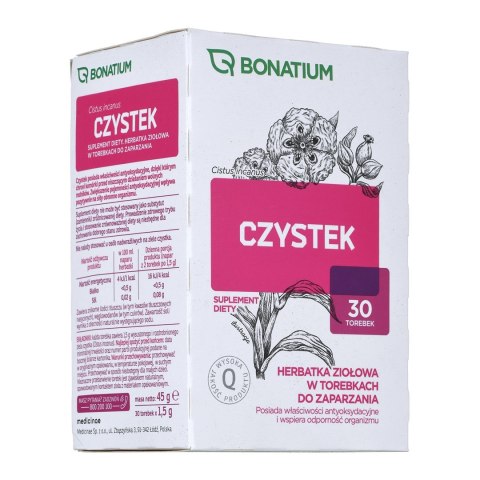 Bonatium Herbatka ziołowa Czystek 30szt. Bonatium Herbatka ziołowa Czystek 30szt.
