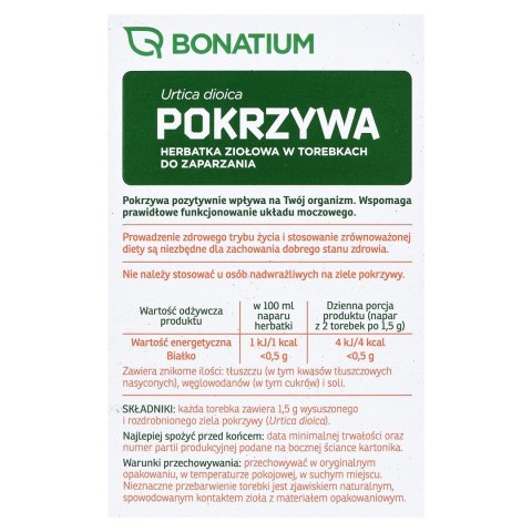 Bonatium Herbatka ziołowa Pokrzywa 30szt. Bonatium Herbatka ziołowa Pokrzywa 30szt.
