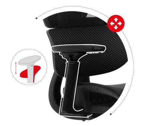 Fotel gamingowy Huzaro Combat 8.0 Carbon Fotel gamingowy Huzaro Combat 8.0 Carbon