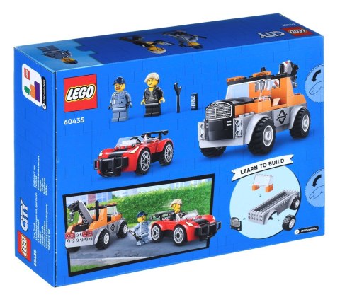 LEGO City 60435 Samochód pomocy drogowej i naprawa sportowego auta LEGO City 60435 Samochód pomocy drogowej i naprawa sportowego auta