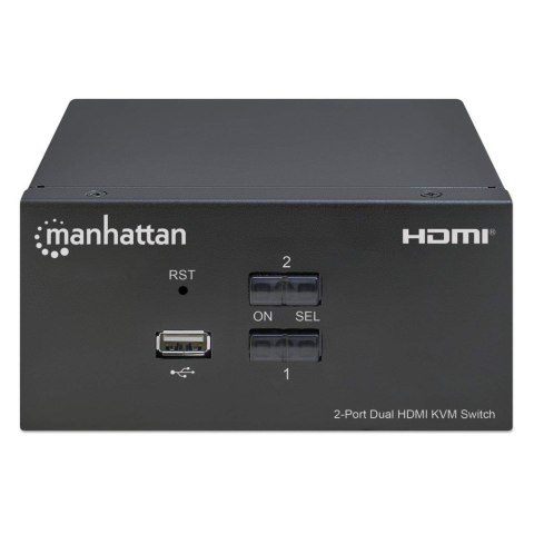 MANHATTAN PRZEŁĄCZNIK KVM HDMI/USB 2X1 DUAL-MONITO MANHATTAN PRZEŁĄCZNIK KVM HDMI/USB 2X1 DUAL-MONITO