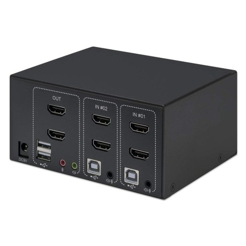 MANHATTAN PRZEŁĄCZNIK KVM HDMI/USB 2X1 DUAL-MONITO MANHATTAN PRZEŁĄCZNIK KVM HDMI/USB 2X1 DUAL-MONITO
