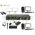 TECHLY PRZEŁĄCZNIK KVM DISPLAYPORT/USB 2X1 DUAL HE