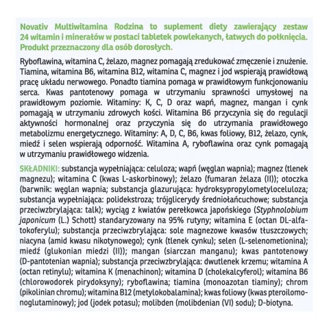 Novativ Multiwitamina Rodzina 60tabl. Novativ Multiwitamina Rodzina 60tabl.