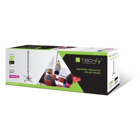TECHLY UCHWYT SUFITOWY DO PROJEKTORA 60-102CM 15KG TECHLY UCHWYT SUFITOWY DO PROJEKTORA 60-102CM 15KG