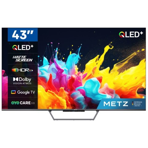Telewizor 43" METZ QLED 43MQE7600Z 4K Ultra HD Google TV HDR HLG Dolby VISION-ATMOS Telewizor 43" METZ QLED 43MQE7600Z 4K Ultra HD Google TV HDR HLG Dolby VISION-ATMOS