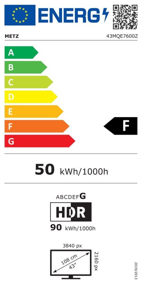Telewizor 43" METZ QLED 43MQE7600Z 4K Ultra HD Google TV HDR HLG Dolby VISION-ATMOS Telewizor 43" METZ QLED 43MQE7600Z 4K Ultra HD Google TV HDR HLG Dolby VISION-ATMOS