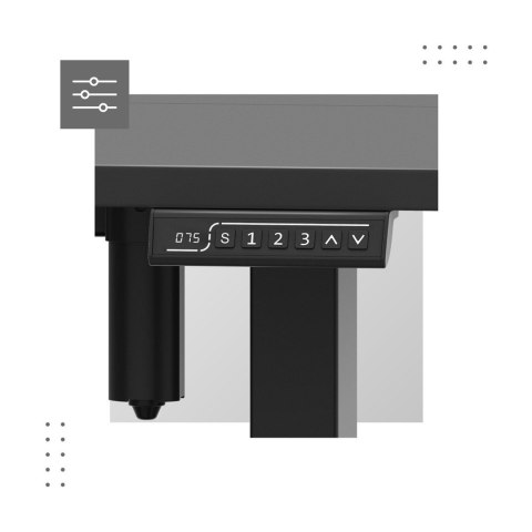 Biurko elektryczne MA-Leader 7.6 Black Biurko elektryczne MA-Leader 7.6 Black
