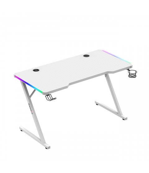 Biurko gamingowe Huzaro Hero 2.5 White RGB Biurko gamingowe Huzaro Hero 2.5 White RGB
