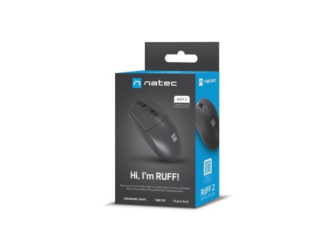 NATEC MYSZ RUFF 2 1000DPI CZARNA NMY-1987 NATEC MYSZ RUFF 2 1000DPI CZARNA NMY-1987