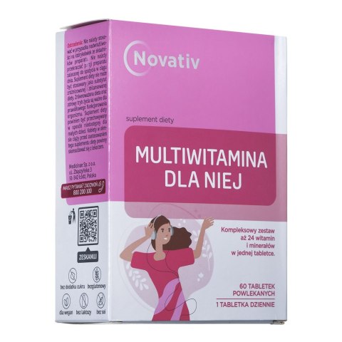 Novativ Multiwitamina dla Niej, 60 tabletek powlekanych Novativ Multiwitamina dla Niej, 60 tabletek powlekanych