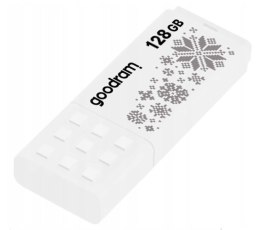 Pendrive GoodRam UME2-1280W00R11-WI (128GB; USB 2.0; kolor biały) WINTER