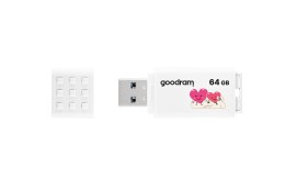 Pendrive GoodRam UME3-0640W0R11-V (64GB; USB 3.0; kolor biały) VALENTINE