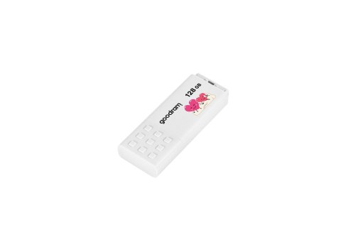 Pendrive GoodRam UME3-1280W0R11-V (128GB; USB 3.0; kolor biały) VALENTINE Pendrive GoodRam UME3-1280W0R11-V (128GB; USB 3.0; kolor biały) VALENTINE