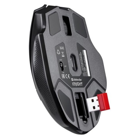 DEFENDER MYSZ GM-885 KNIGHT RF BEZPRZEWODOWA 3200dpi 8P CZARNA DEFENDER MYSZ GM-885 KNIGHT RF BEZPRZEWODOWA 3200dpi 8P CZARNA