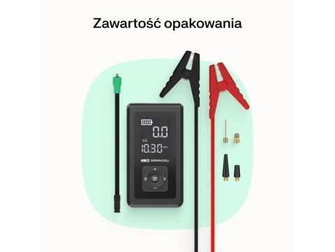 GREEN CELL POWERBANK/BOOSTER/CAR JUMP STARTER/POMPKA POWERBOOST AIR 8000MAH 1000A - Z KOMPRESOREM GREEN CELL POWERBANK/BOOSTER/CAR JUMP STARTER/POMPKA POWERBOOST AIR 8000MAH 1000A - Z KOMPRESOREM