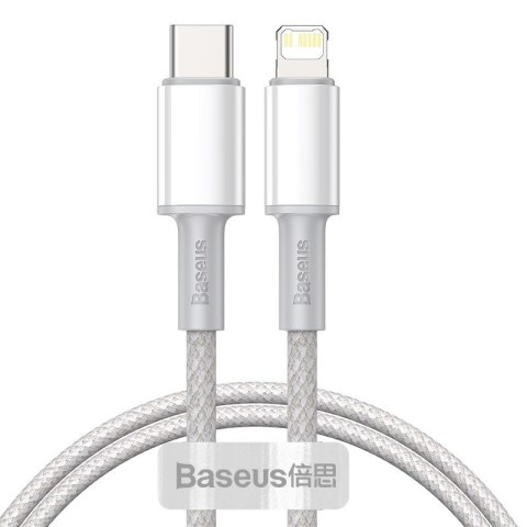 BASEUS KABEL USB-C DO LIGHTNING 20W, 5A, 1M(BIAŁY) BASEUS KABEL USB-C DO LIGHTNING 20W, 5A, 1M(BIAŁY)