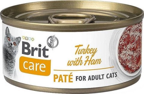 BRIT Care Turkey with Ham Pate - mokra karma dla kota - 70 g BRIT Care Turkey with Ham Pate - mokra karma dla kota - 70 g