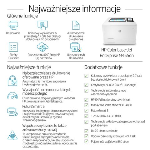 Drukarka HP Color LJ Pro M455DN Drukarka HP Color LJ Pro M455DN