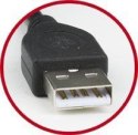 Kabel GEMBIRD CCP-mUSB2-AMBM-0.3M (USB M - Micro USB M; 0,30m; kolor czarny)
