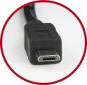 Kabel GEMBIRD CCP-mUSB2-AMBM-0.3M (USB M - Micro USB M; 0,30m; kolor czarny)
