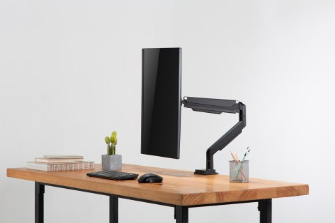 Ramię biurkowe pojedyncze (zacisk) 1xLCD max.32" max. 9kg uchylno-obrotowe, szybkozamykacz Ramię biurkowe pojedyncze (zacisk) 1xLCD max.32" max. 9kg uchylno-obrotowe, szybkozamykacz
