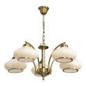 Żyrandol klasyczna lampa sufitowa wisząca Activejet RITA Patyna 5xE27 do salonu (WYPRZEDAŻ)