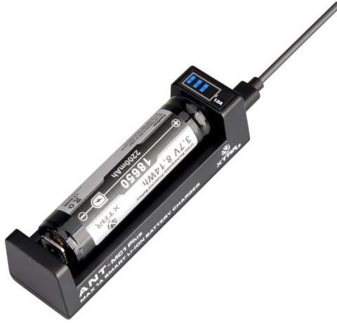 XTAR Ładowarka do akumulatorów cylindrycznych Li-ion 18650 Xtar ANT MC1 Plus micro USB-B