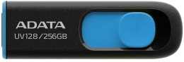 ADATA Adata Pendrive UV128 256GB USB 3.2 Gen1 czarno - niebieski